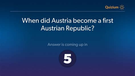 When Did Austria Become A First Austrian Republic Austria Quiz Youtube