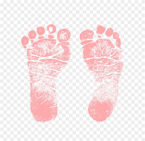 Baby Feet Clipart Png Pink Baby Feet Print Free Transparent Png