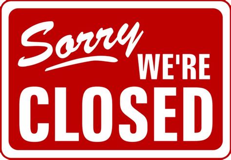Sorry We Are Closed Png Clipart Png All