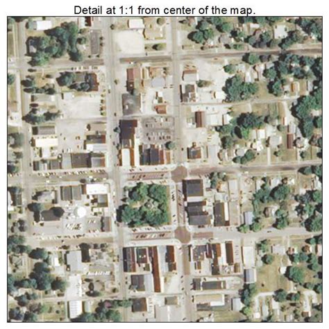 Aerial Photography Map Of Rushville Il Illinois