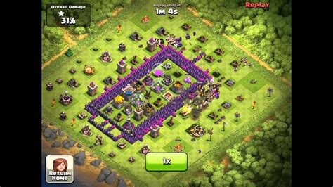 Clash Of Clans Level 6 Attack Giants Archers Barbarians Archer Queen