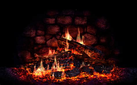 50 Animated Fireplace Desktop Wallpaper Wallpapersafari