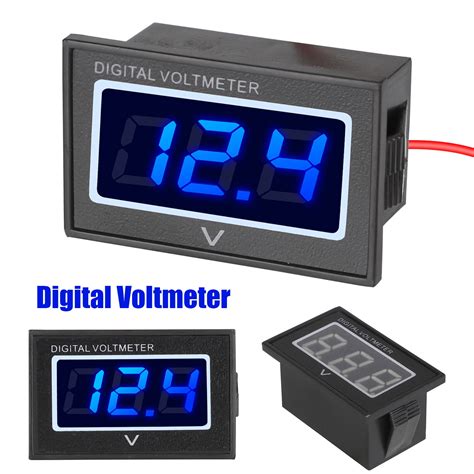 DC V V Electric Car Voltmeter With LED Digital Display Panel Mini Digital LED Voltmeter