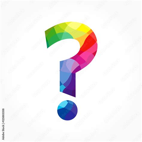 Question Mark Sign Colored Icon Help Colorful Symbol Faq Sign Vector