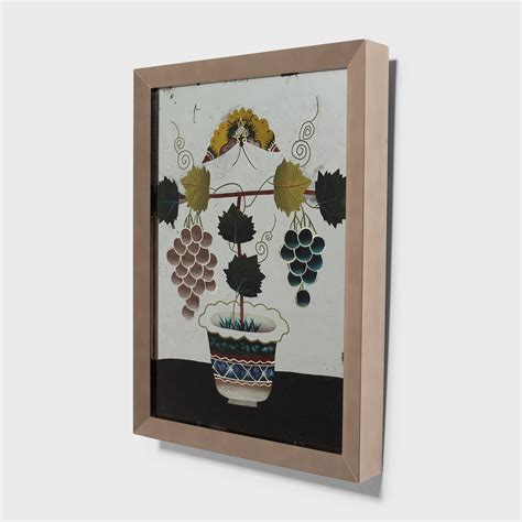 Reverse Glass Grapevine Still Life Browse Or Buy At Pagoda Red
