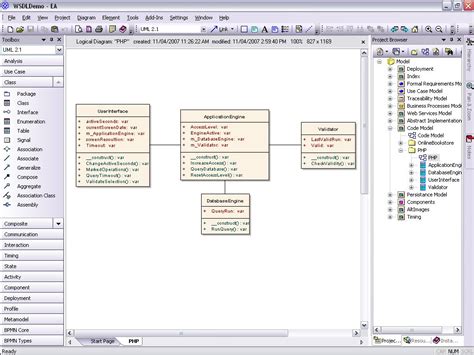 Model Php Uml Diagrams For Code Engineering And Generation Sparx Systems