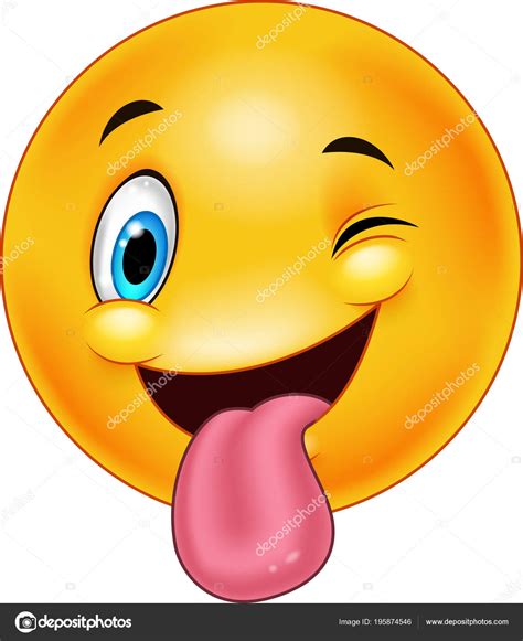 Smiley Emoticon Stuck Out Tongue Winking Eye ⬇ Vector Image By