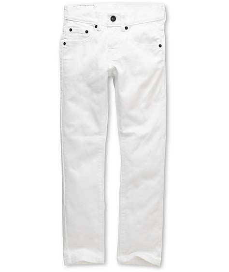Levis Boys 510 White Super Skinny Jeans Zumiez