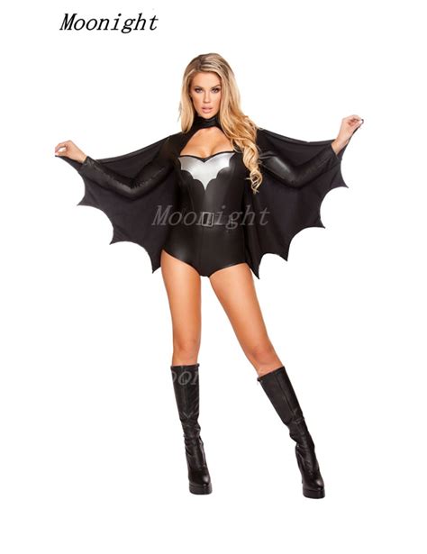 Ladies Devil Sexy Bat Woman Super Hero Batman Costume Adult The Dark