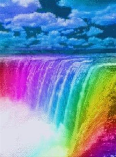 Rainbow Waterfall Rainbow Falls Rainbow Art Rainbow Colors Rainbow Garden Beautiful Nature