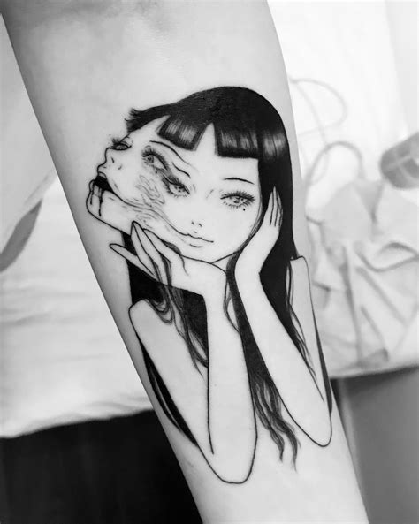 My Tomie Tattoo By Suzani Manga Tattoo Girl Tattoos Anime Tattoos