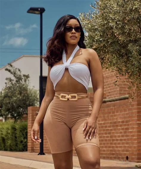 Buhle Samuels Serves Curves In Brown Tight Shorts Pictures Za