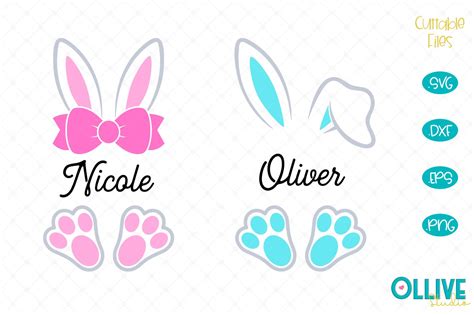 Svg Files For Cricut Rabbit Ears Svg Digital Download Digital Files Svg