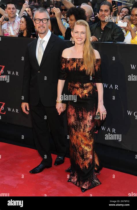 Actress Mireille Enos And Husband Alan Ruck Attend The Premiere Of