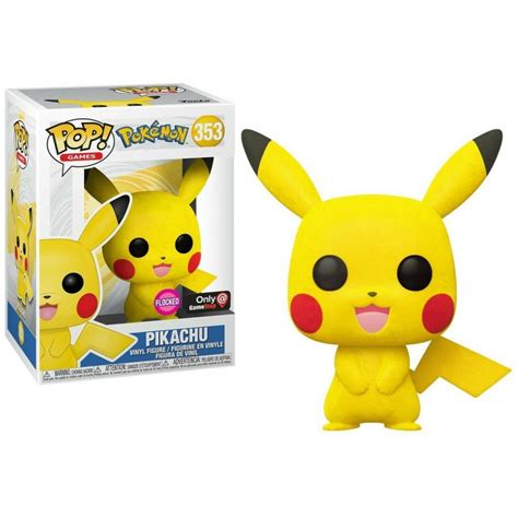 Funko Pop 353 Pikachu Flocked Floccato Pokemon Limited Edition 10 Cm