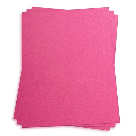 Azalea Pink Card Stock 12 X 12 Stardream Metallic 105lb Cover Lci Paper