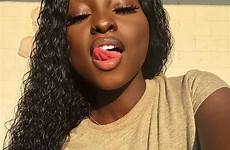 dark girl girls beautiful beauty skin melanin women pretty skinned ebony choose board tongue beauties hair