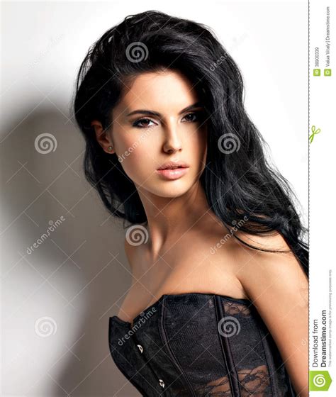 Beautiful Young Brunette Woman Stock Image Image Of Hairstyle Woman