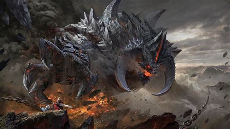 Fantasy Monster Epic Battle 4k 115 Wallpaper
