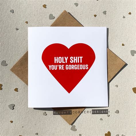 Funny Rude Valentines Card For Him Funny Love Card For Her Etsy
