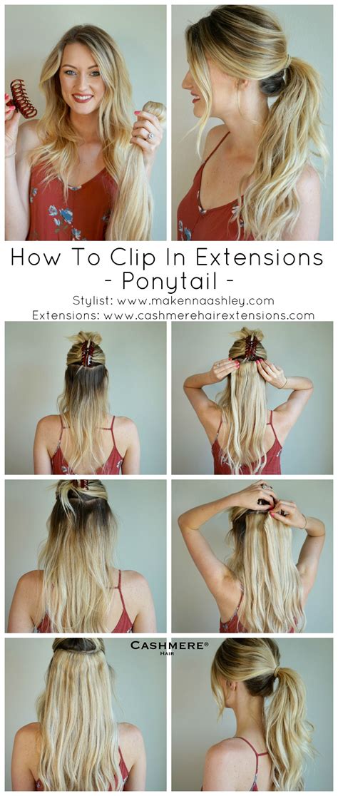 Unique How To Put Clip In Extensions In A Ponytail With Simple Style