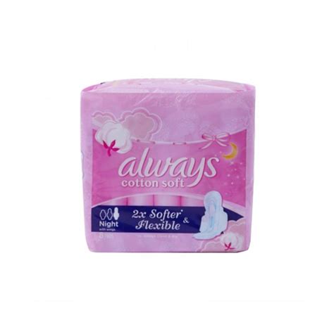 Buy Always Cotton Soft Night Sanitary Pads Online Dubai Uae