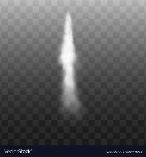 White Airplane Smoke Trail From Jet Royalty Free Vector