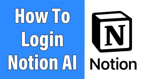 Notion AI Account Login Guide Notion AI Sign In Notion So YouTube