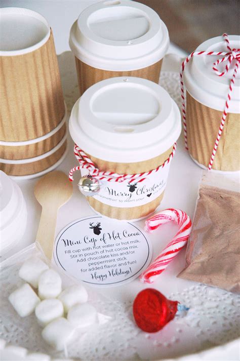 Mini Hot Cocoa Cups Holiday T Idea The Tomkat Studio Blog