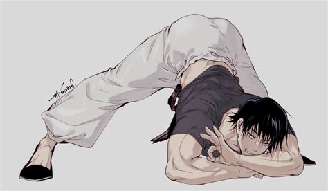 rule 34 ass black hair dilf jack o pose jujutsu kaisen male male only muscles muscular