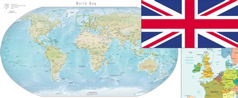 Location Of England In World Map Map