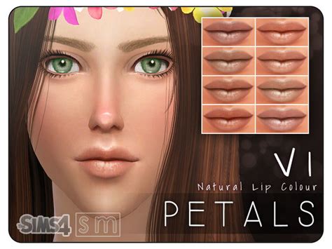 The Sims Resource Petals V1 Natural Lip Colour By Screaming Mustard