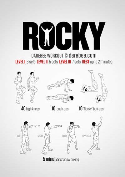 Rocky Workout Boxer Workout Boxing Training Workout 300 Workout