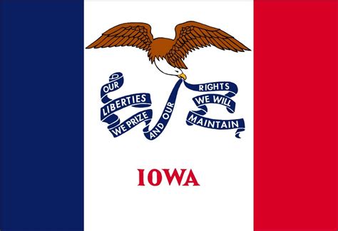 Free Printable Iowa State Flag And Color Book Pages 8½ X 11