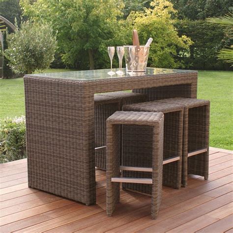 Outdoor Rattan Bar Sets Hawk Haven