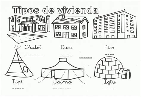 Conocimiento Del Medio 1º Tipos De Viviendas