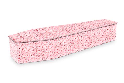 Pink Roses Custom Coffin Design Expression Coffins