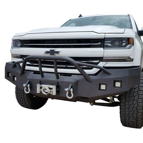 Iron Bull Bumpers® Chevy Silverado 1500 2018 Full Width Black Front