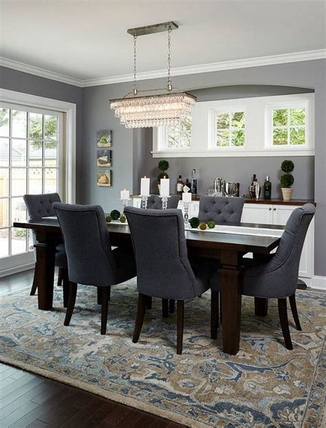 We offer the largest online selection of traditional dining room sets. 25+ Most Inspiring Grey Dining Room Ideas with Cozy ...