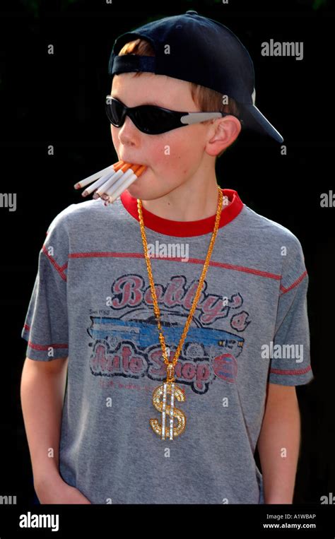 Cool Dude Young Boy Approaching His Teenage Years Stock Photo Alamy