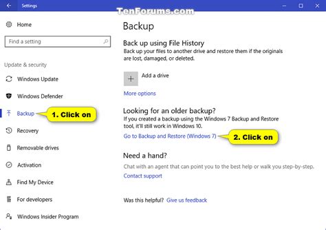 Turn On Or Off Schedule For Windows Backup In Windows 10 Tutorials