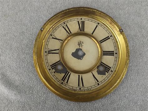 Old Antique Waterbury Gingerbread Lg Shelf Mantle Clock Dial Clock