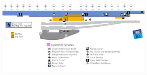 Airport Terminal Maps And Pet Relief Area Maps