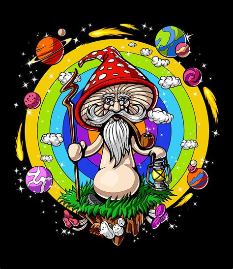 Hippie Magic Mushroom Digital Art By Nikolay Todorov