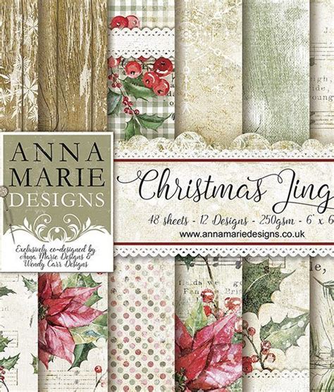 Christmas Jingle Paper Pad 6 Square Anna Marie Designs