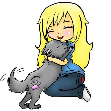 Chibi Girl With A Dog By Superanimefreak On Deviantart