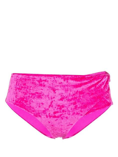 Versace Medusa Plaque Bikini Bottoms In Pink Lyst
