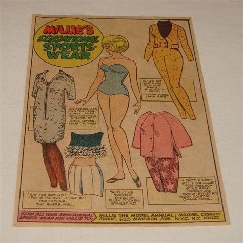 Modeling With Millie Paper Doll Ebay Mu Ecas De Papel Sobres