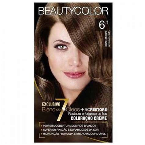 Kit Tintura Beauty Color Louro Escuro Acinzentado 6 1 Fikbella