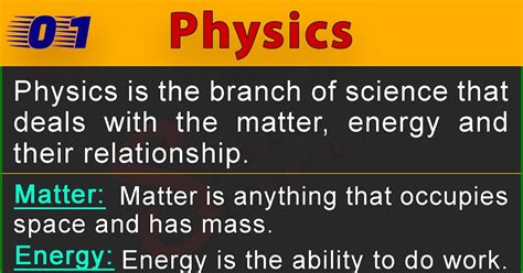 Simple Definition Of Physics Physics Definition What Is Physics